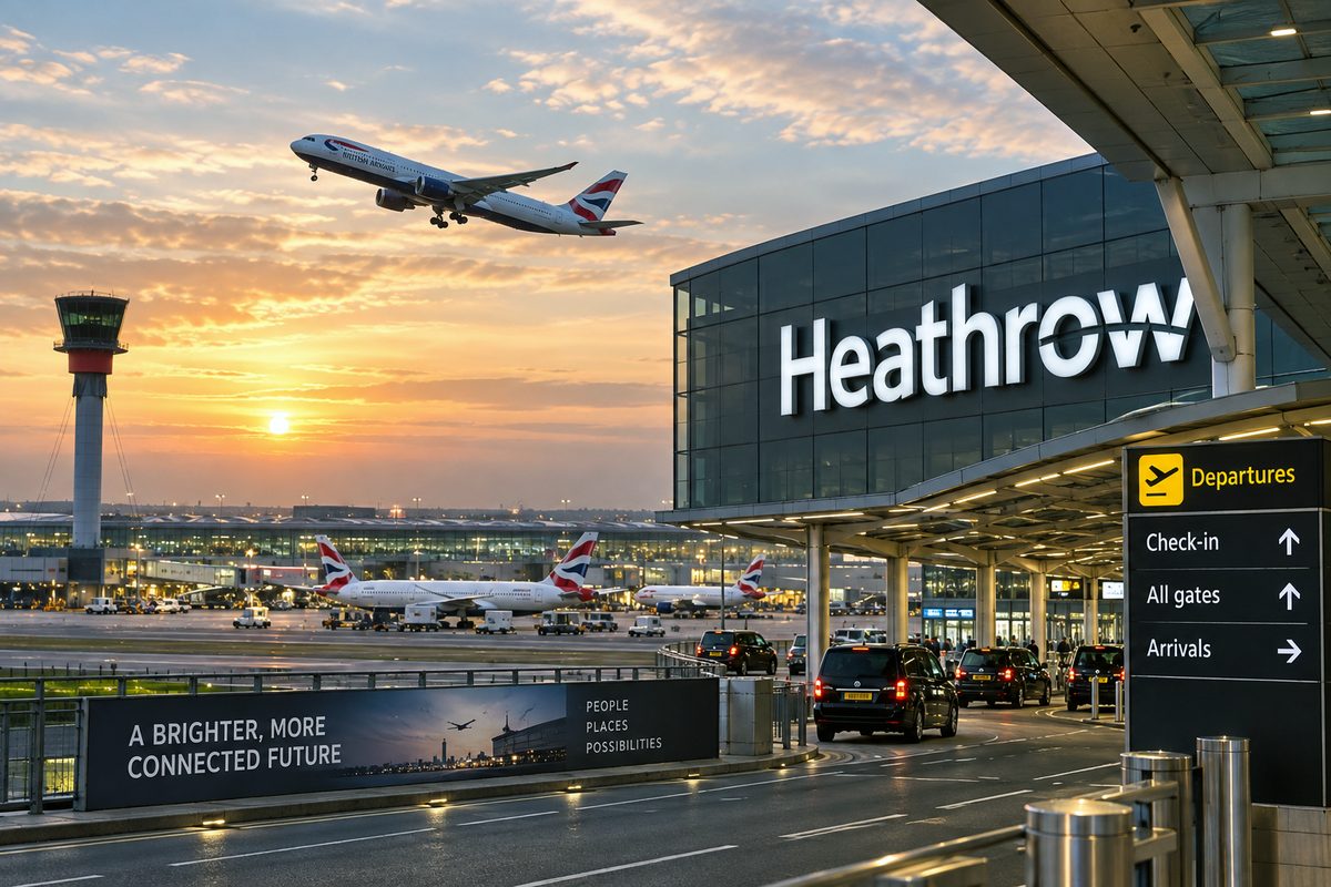 Heathrow Airport terminal and aircraft as third runway expansion plans face new climate requirements